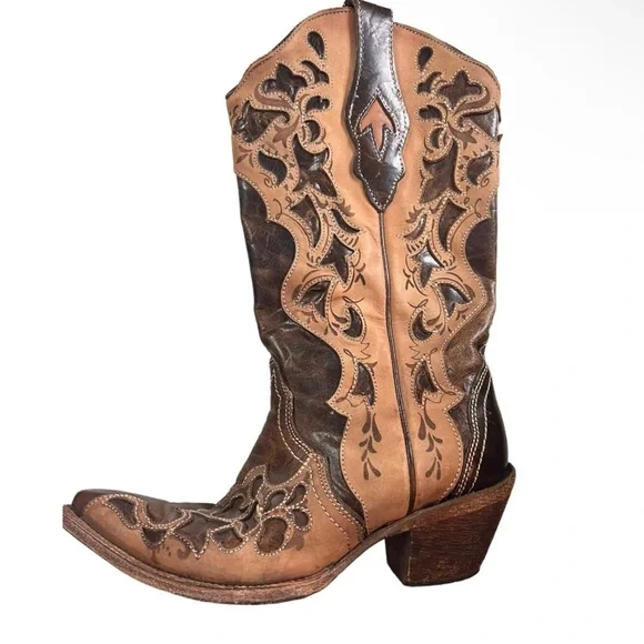 Corral  Boots Western Inlay Cowboy Boots - Picture 6 of 8